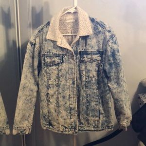 Oversized vintage jean jacket
